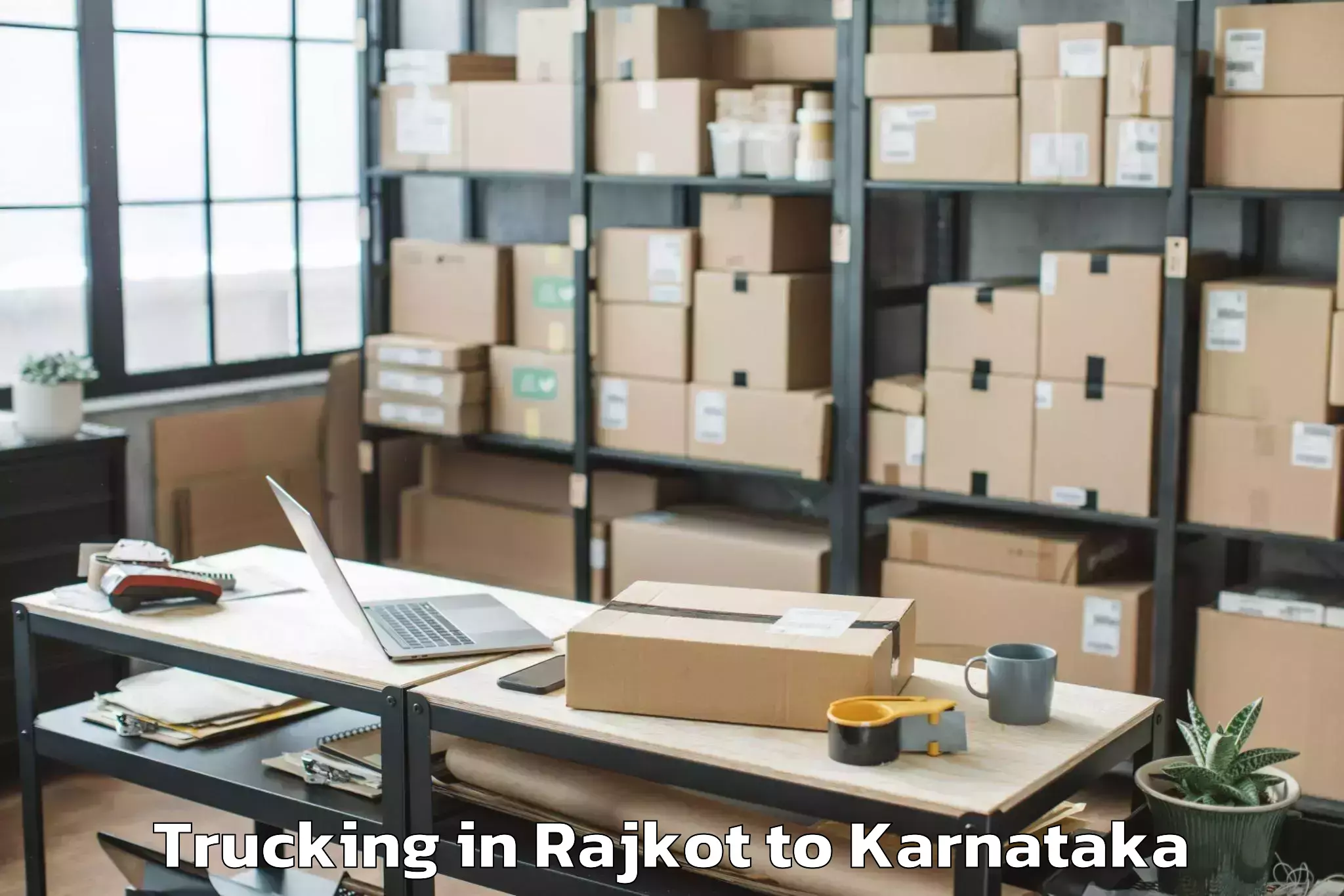 Hassle-Free Rajkot to Kadur Trucking